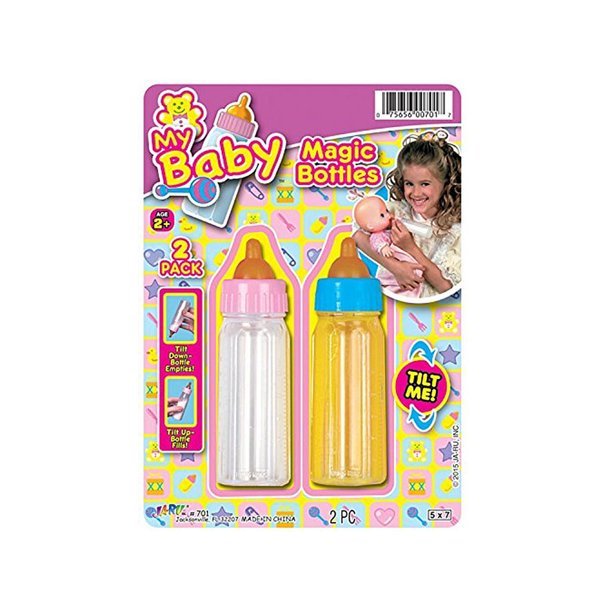 Castle Toys Milk & Juice Magic Baby Doll Bottles and proteins